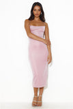 Be Your Example Glitter Midi Dress Pink