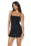 Best Babe Mini Dress Glitter Black