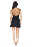 Best Babe Mini Dress Glitter Black