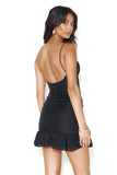 Best Babe Mini Dress Glitter Black