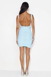 Beauty In Motion Mesh Mini Dress Blue