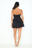 Attention Snatch Mini Dress Black