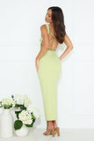 Apple Crunch Maxi Dress Green