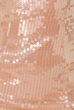 Aurora Glitz Sequin Mini Dress Pink