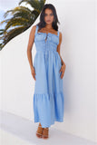 Bondi Beach Midi Dress Blue