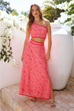 Cali Valley Maxi Skirt Pink