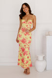 Best Wishes For You Mesh Maxi Dress Yellow