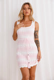 Seashell Shores Knitted Mini Dress Pink