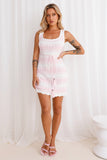 Seashell Shores Knitted Mini Dress Pink