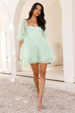 Be A Princess Mini Dress Mint