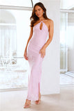 Admired From All Angles Halter Maxi Dress Lilac