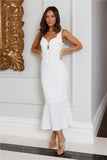 Afternoon Party Midi Dress White