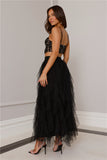 Dancer Lace Tulle Set Black