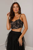 Dancer Lace Tulle Set Black