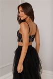 Dancer Lace Tulle Set Black