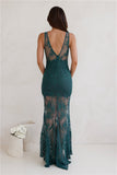 Choose Style Lace Maxi Dress Emerald