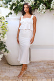 Aurora's Aria Maxi Skirt White