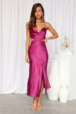 Purely Charmed Midi Dress Fuchsia