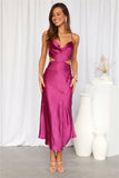 Purely Charmed Midi Dress Fuchsia