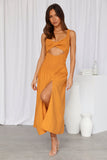 Azure Eyes Maxi Dress Orange