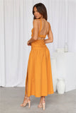 Azure Eyes Maxi Dress Orange