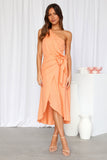 Holding On Midi Dress Orange