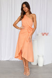 Holding On Midi Dress Orange