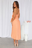 Holding On Midi Dress Orange