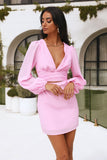 Wondering Heights Dress Pink