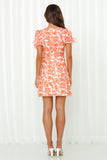 Camera Focus Dress Orange