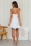 Iridescent Style Dress White