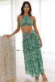 Boldest Move Maxi Skirt Green