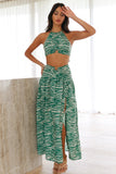 Boldest Move Maxi Skirt Green