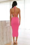 Run Of Love Midi Dress Hot Pink