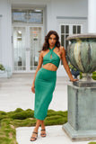 Beachside Dreamer Midi Dress Emerald