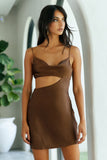 Bar Top Dancing Dress Brown