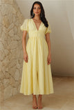 Afternoon Treat Midi Dress Yellow