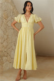 Afternoon Treat Midi Dress Yellow