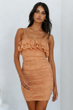 Laced Hearts Dress Orange