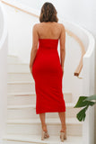 Real Satisfaction Midi Dress Red