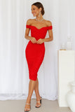 Wishing 4U Midi Dress Red