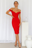 Wishing 4U Midi Dress Red