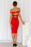 Wishing 4U Midi Dress Red