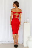 Wishing 4U Midi Dress Red