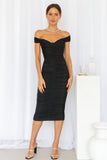 Wishing 4U Midi Dress Black