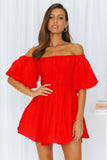 Be Your Baby Doll Dress Red