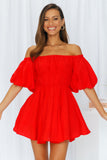 Be Your Baby Doll Dress Red