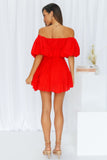 Be Your Baby Doll Dress Red