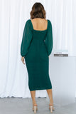 Brooklyn Love Midi Dress Emerald