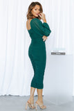 Brooklyn Love Midi Dress Emerald